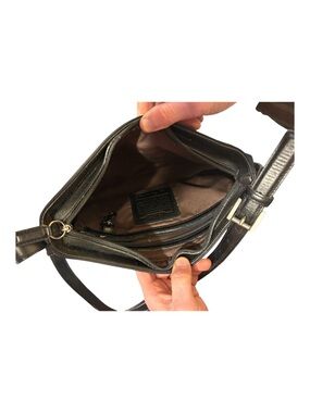 Coach Black Leather Crossbody Bag